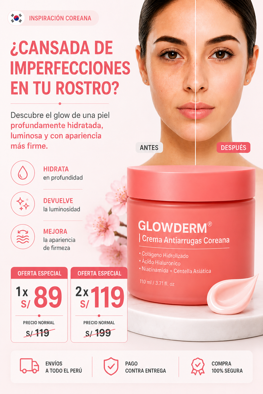 GLOWDERM - Crema Anti Arrugas Coreana